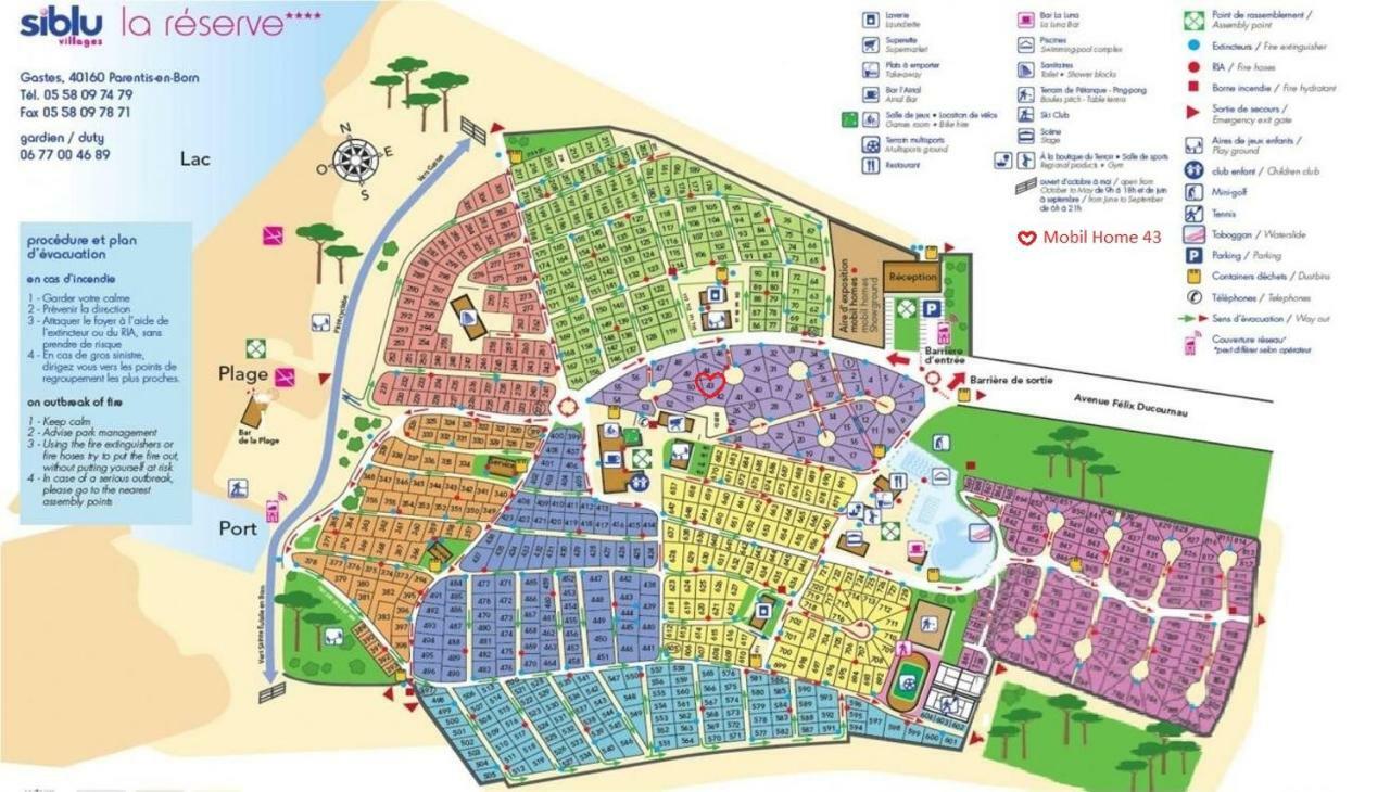 Mobil Home 43 Dans Camping 4 Etoiles Gastes Ngoại thất bức ảnh